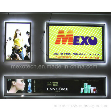 Wall Mounted Acrylic LED Light Pocket for Advertising